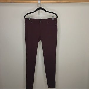Plum Slim Fit Pants